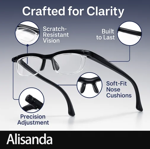AQA-【ADJUSTABLE FOCUS GLASSES】See Every Moment Clearly With Alisanda!
