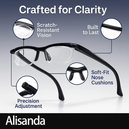 AQA-【ADJUSTABLE FOCUS GLASSES】See Every Moment Clearly With Alisanda!
