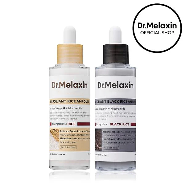 AQA Glow Rice Ampoule Duo - Serums for Brightening, Exfoliating, and Moisturizing - Suitable for All Skin Types（副本）